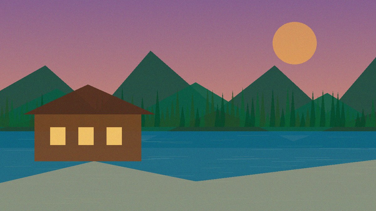 hero lake sunset
