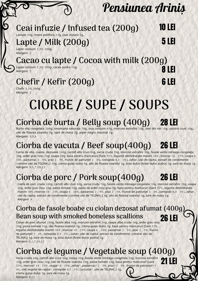 Băuturi calde și ciorbe